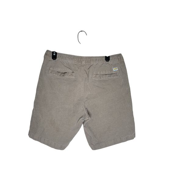 Vuori Shorts Men Medium Walnut Corduroy Drawstring Elastic Waist Stretch Casual - Picture 2 of 10